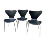 Set of 3 chairs model "3107" called "series 7" - Arne Jacobsen