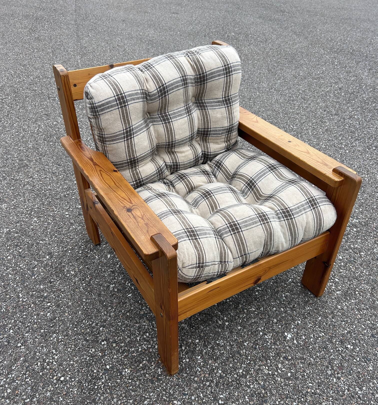 70s brutalist armchair
