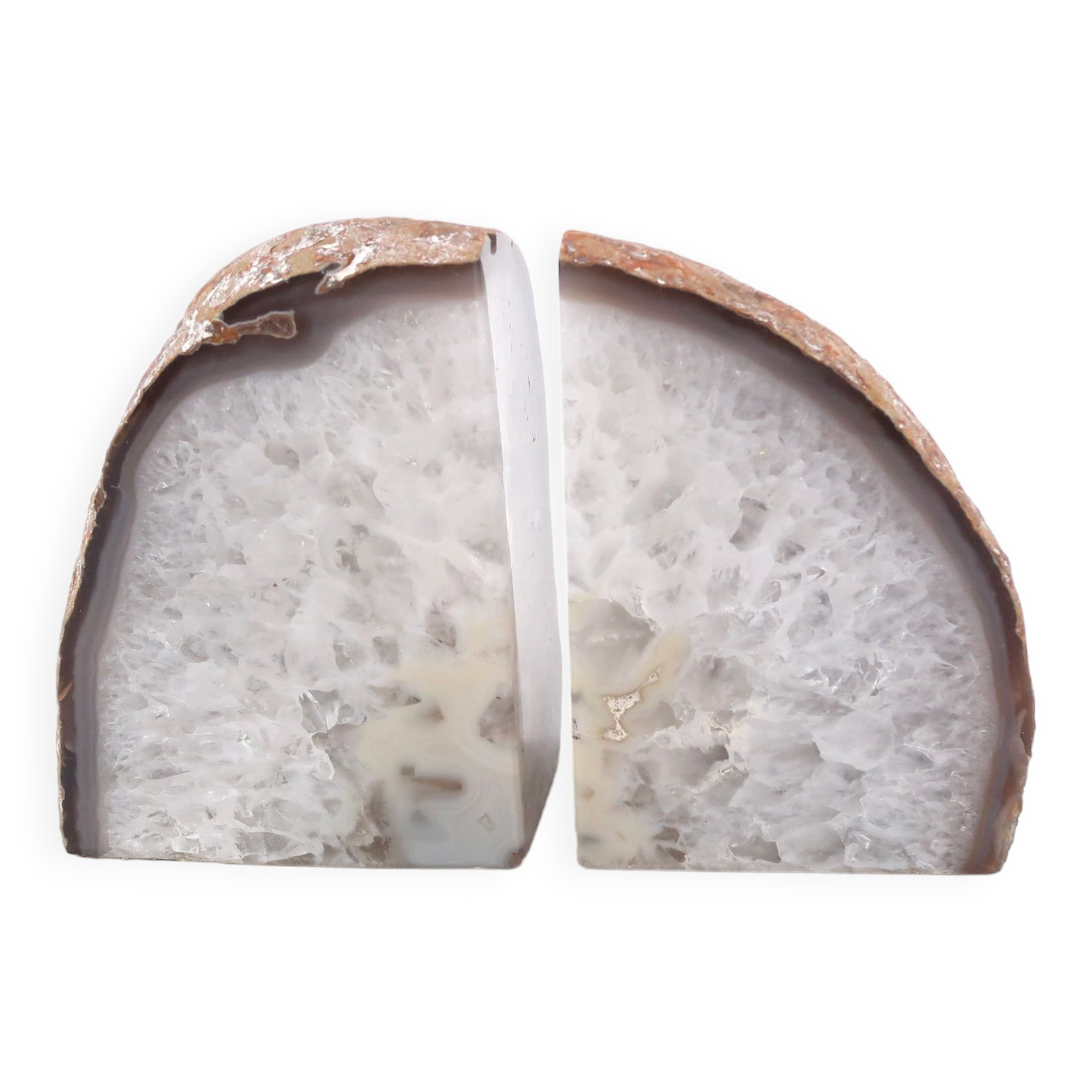 Agate bookends, Geode 60s