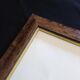 Elm burl and gold wall photo frame