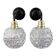 Pair of chiseled glass wall sconces
