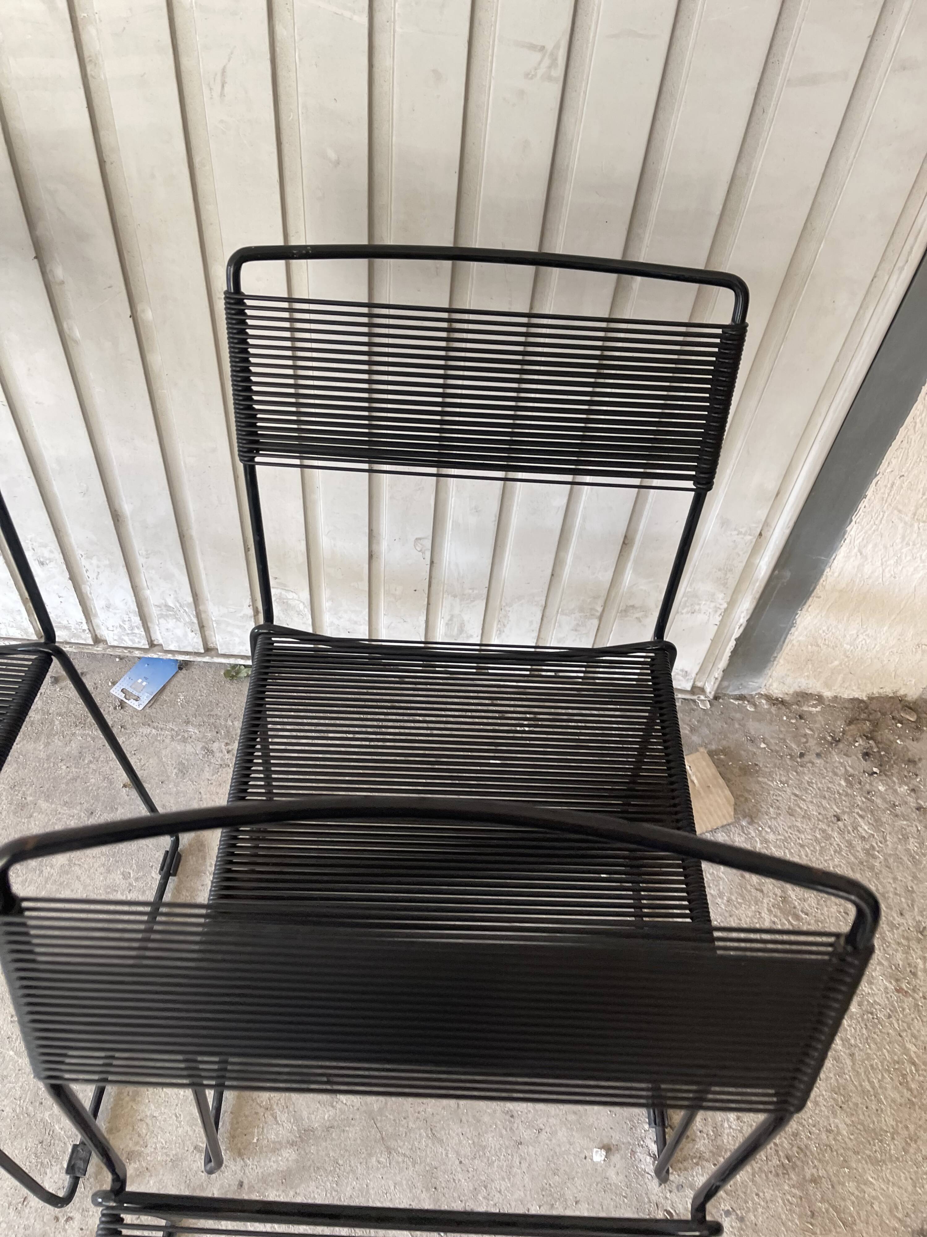 Set of Spaghetti chairs by Giandomenico Belotti