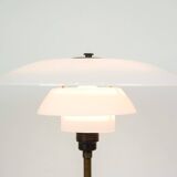 Table Lamp PH 4/2½ Made With White Opal Glass & Burnished Brass By Poul Henningsen From 1930s