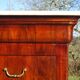 Commode en acajou et marbre blanc époque Restauration