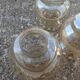 Lot de 6 globes en verre ambré