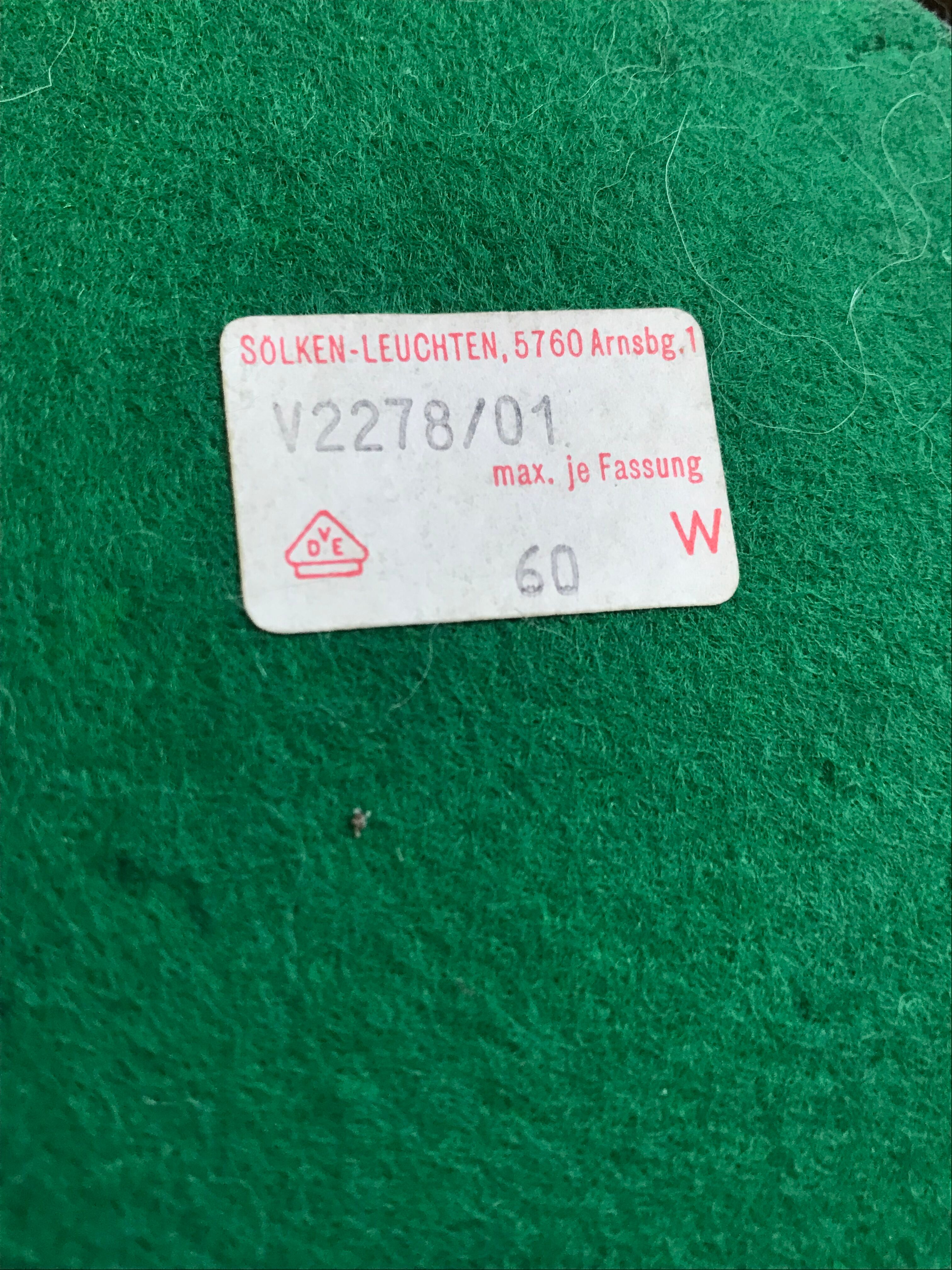 Brass lamp by Sölken Leuchten