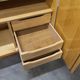 1960 Scandinavian wardrobe, atypical blond wood varnished, 4 doors 3