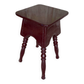 Vintage Bordeaux Turned Legs Wooden Stool #D546