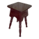 Vintage Bordeaux Turned Legs Wooden Stool #D546