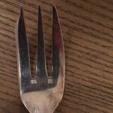 Dessert cutlery service 12 silver metal forks