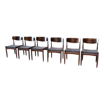 Set of six vintage dining chairs