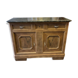Art Deco raw wood sideboard