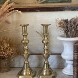 Pair of brass candlesticks circa 1880