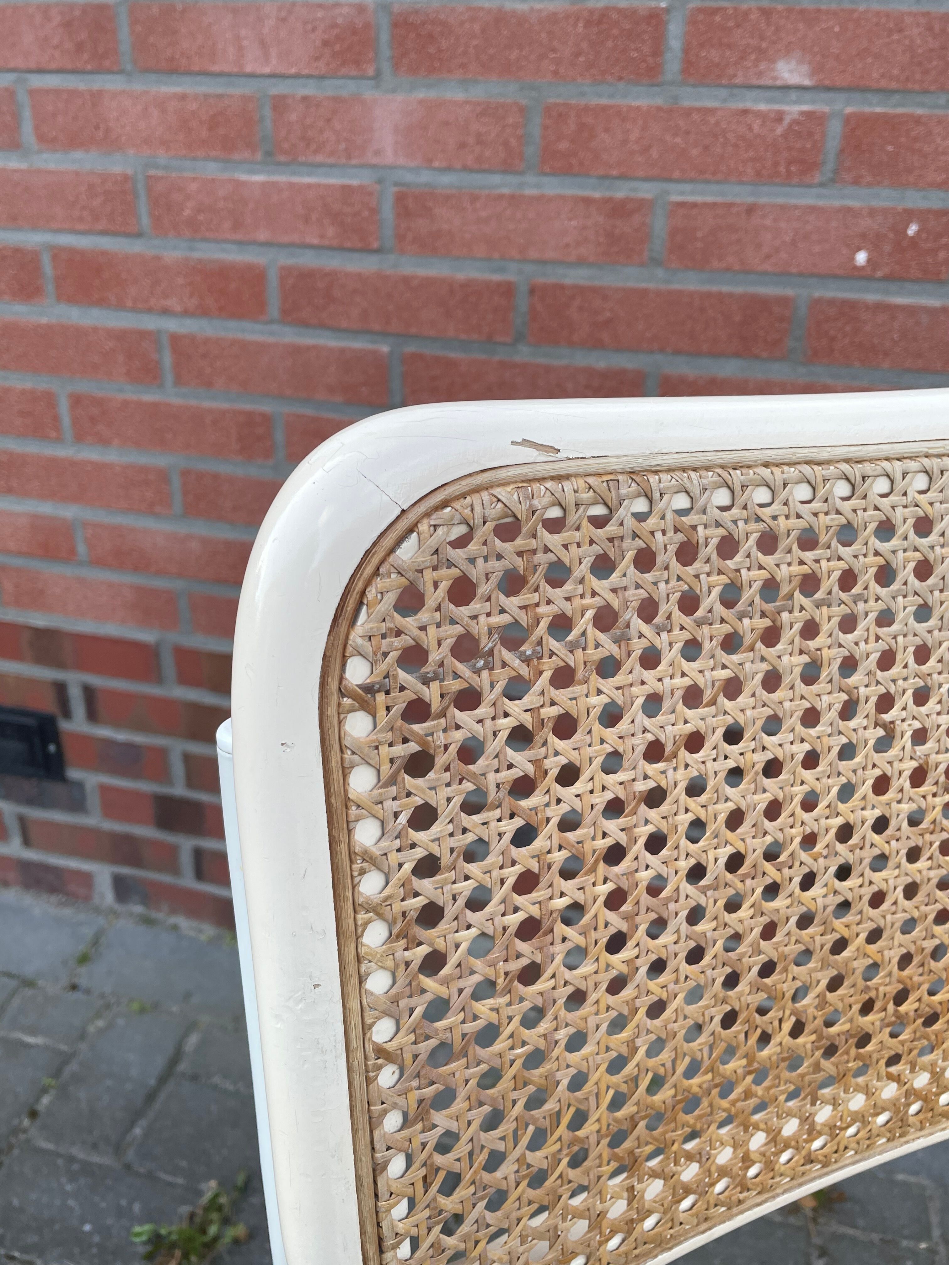 Cesca dining room chair designed by Marcel Breuer