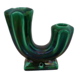Vintage stylized cactus green candle holder