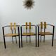3 old Karl Friedrich Forster raw design chairs model Trix KFF postmodern 70s/80s