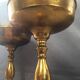 Pair of Large Cassolette Cups on Feet Gold Metal Centerpiece