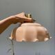 Opaline powder pink glass pendant light