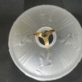 Lampshade/suspension/frosted opaline/vintage