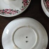 Tasses à café Art Déco décors de roses