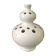 Vase spades flowers in white earthenware