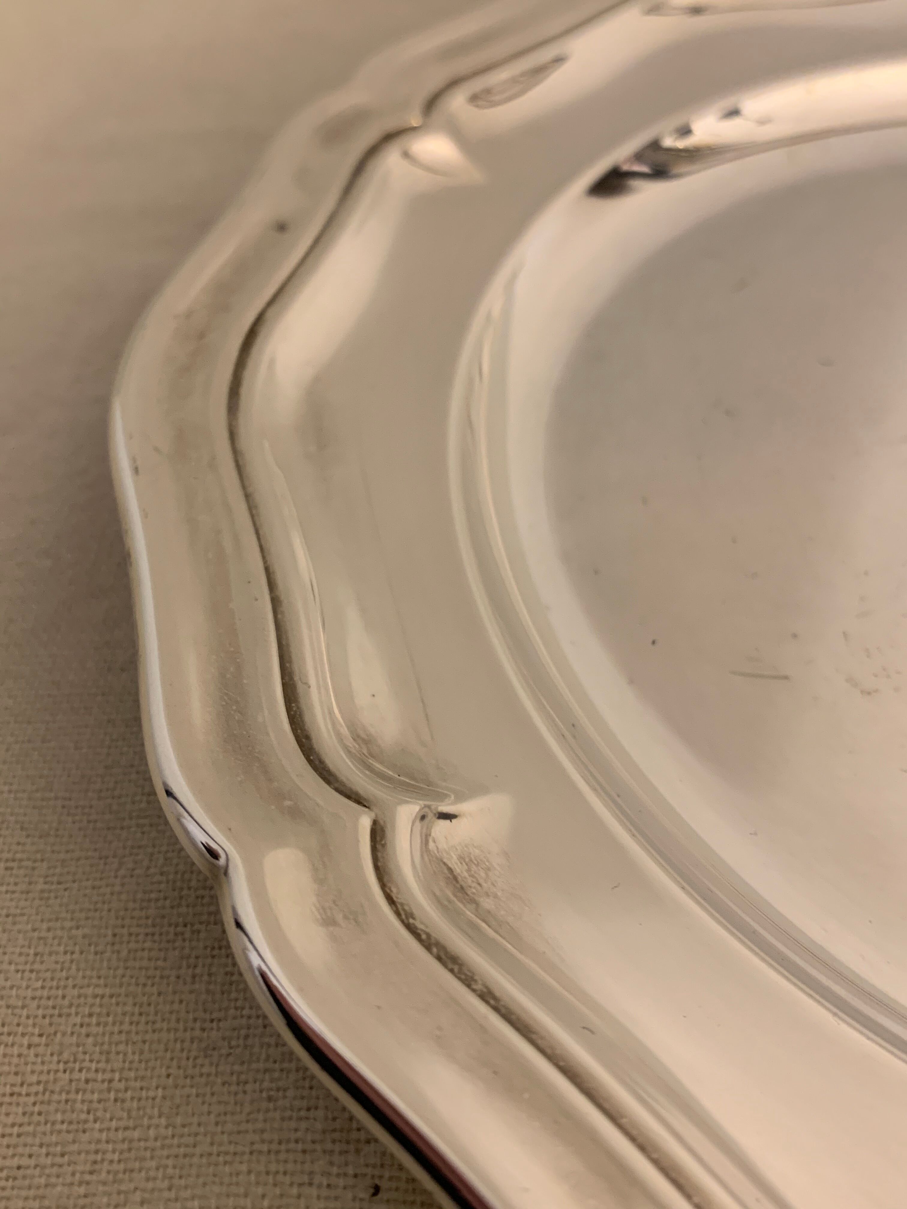 Christofle silver metal caviar service