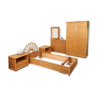 Chambre en bambou vintage, Dal vera, osier