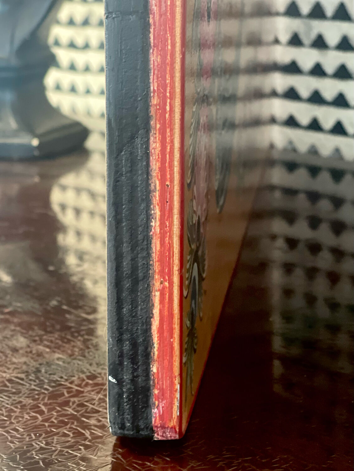 Vintage wood painting