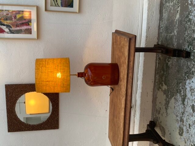 Vintage bottle lamp