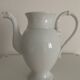 Antique white porcelain coffee pot from Limoges
