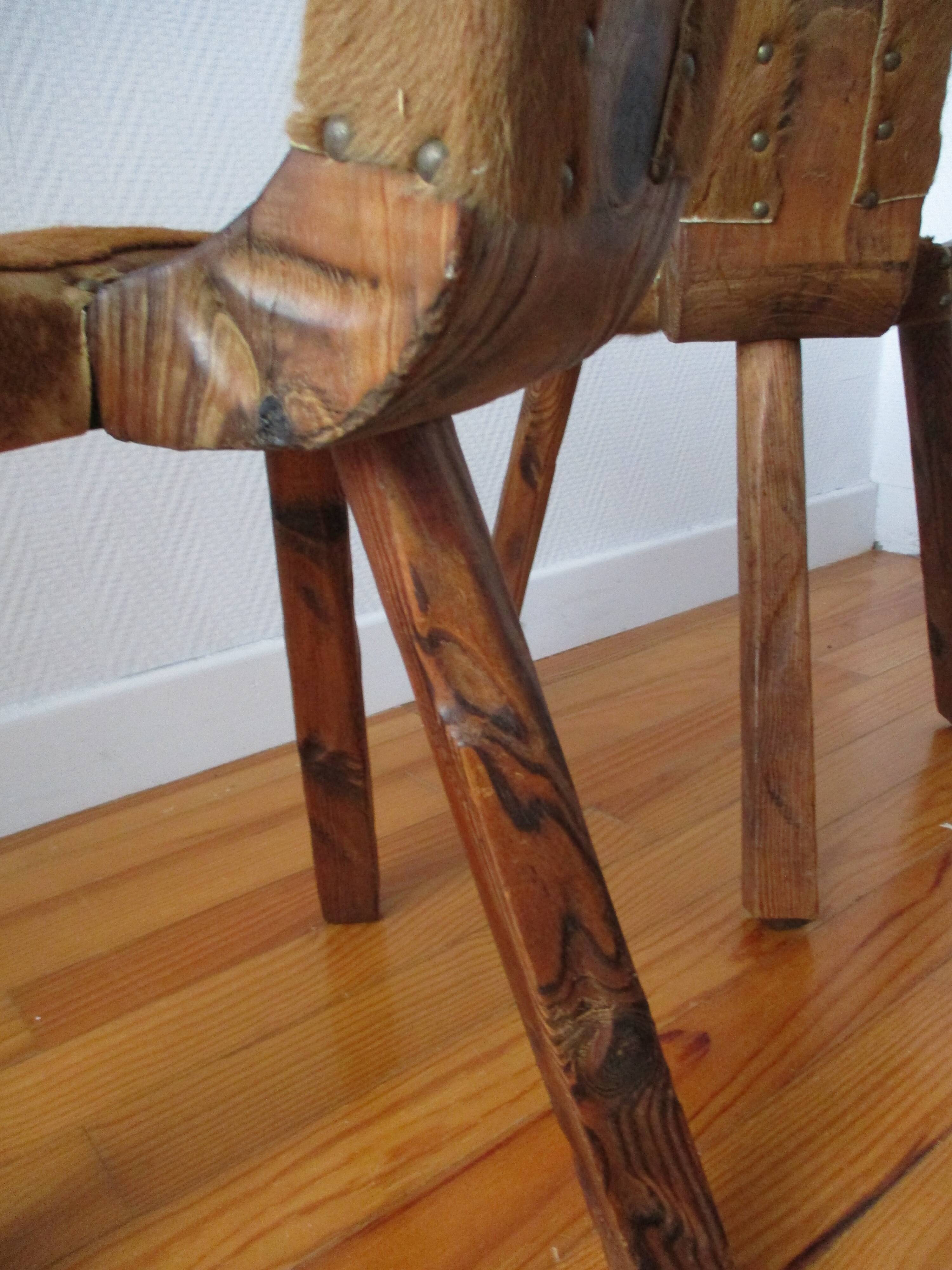 Brutalist tripod stools