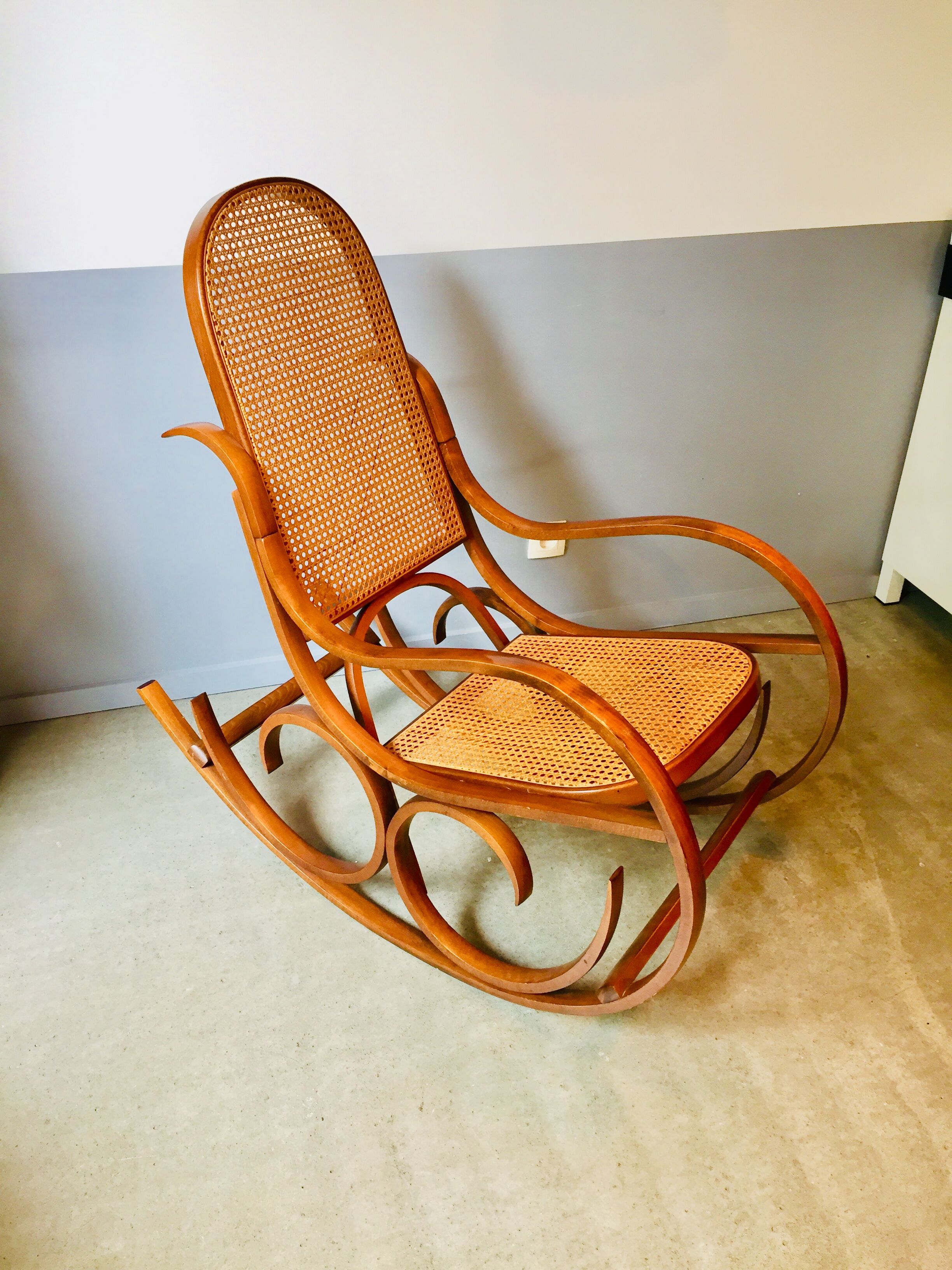 Rocking chair cannage Crassevig