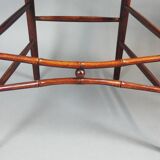 Set of six faux bamboo style chairs