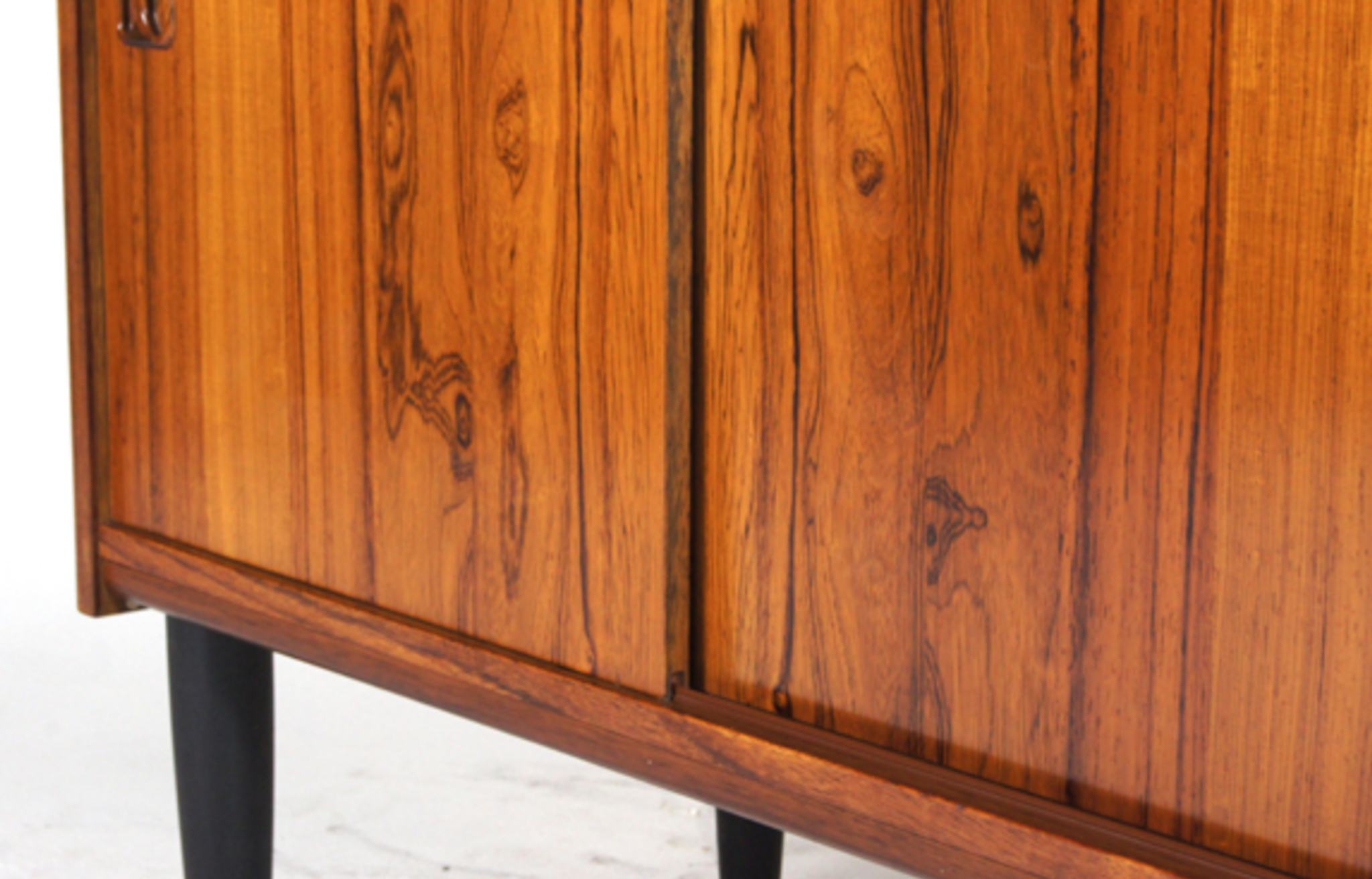 Vintage Danish retro hi-fi furniture in rosewood