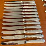 Christofle 48-piece flatware ribbon set, near mint condition