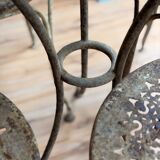 Garden furniture in wrought iron – 19th century, around 1880