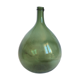 Ancienne “dame jeanne” en verre soufflé,vert bouteille
