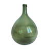 Ancienne “dame jeanne” en verre soufflé,vert bouteille