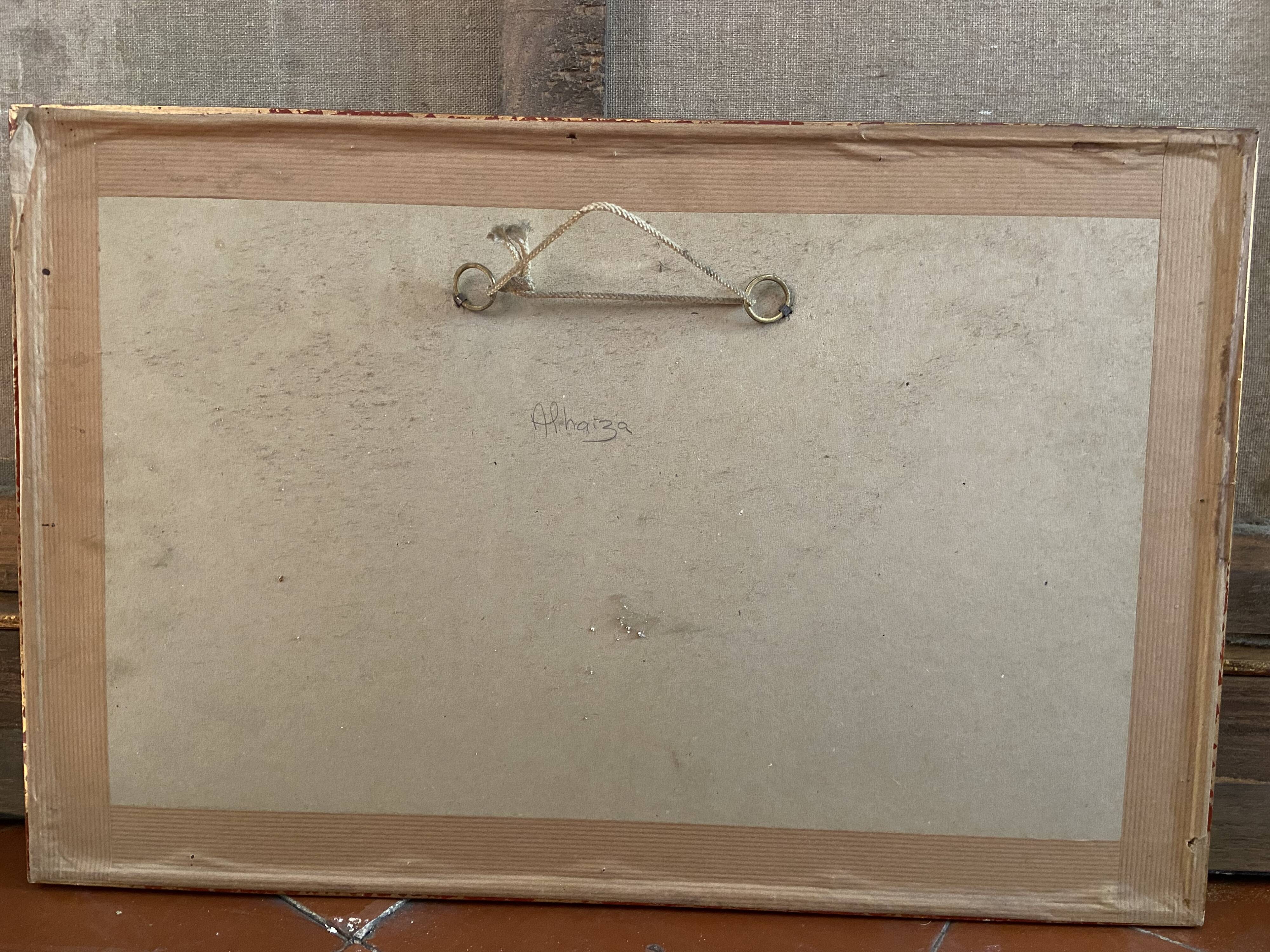 Painting abstract composition