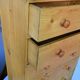 Vintage pine chest of drawers with 6 drawers