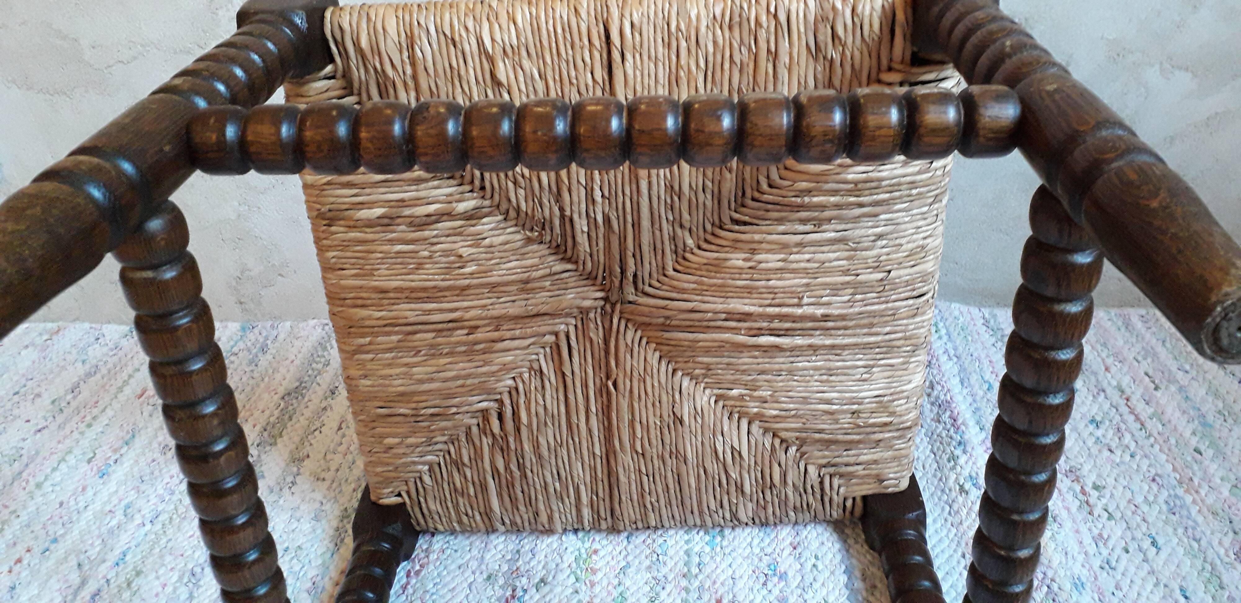 Paillé corner chair