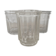 Set of 3 old jam jars