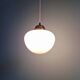 Art Deco pendant in white opaline, 1930