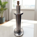 1970s simar stainless steel table lamp - industrial modernist design