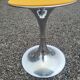 Table foot tulip smoked glass of the 70s by Gastone Rinaldi
