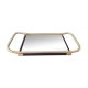 Metal and mirror vintage plateau