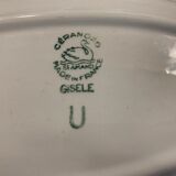 Raviers in pair blue floral pattern