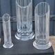 Set of 3 Daum crystal vases model Cythère from the 80s