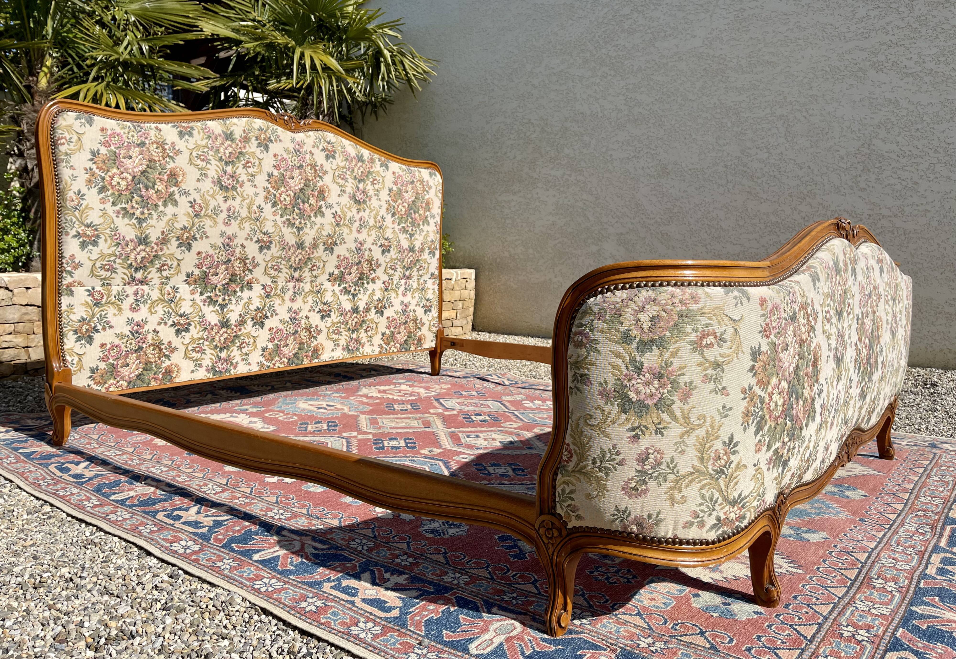 Louis XV style cherry bed