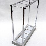 Art Deco umbrella holder in chromed metal